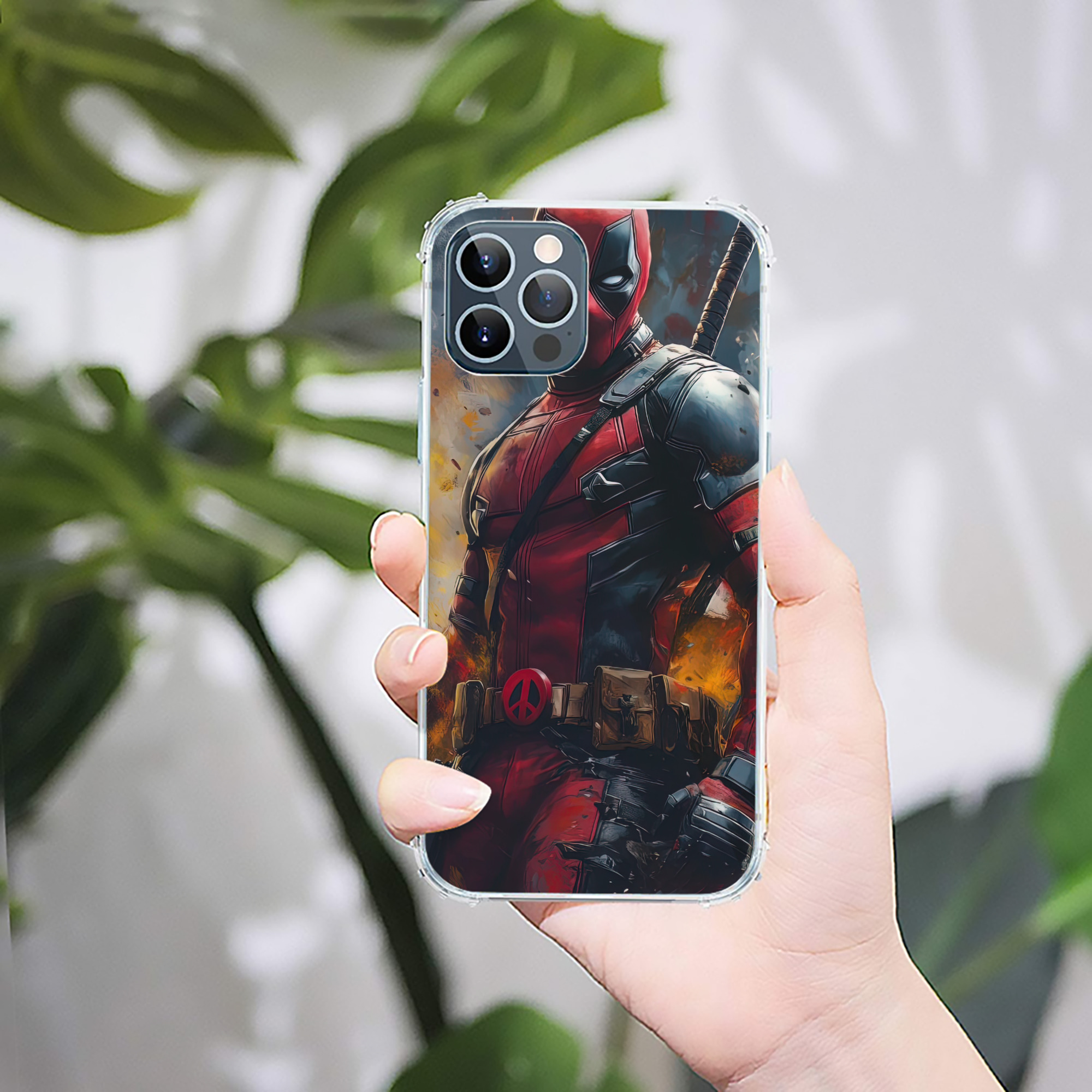 （画像用） Deadpool デッドプール 【iPhone 12シリーズ対応】透明スマホケース（クリアソフトケース）